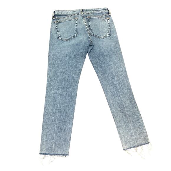 RAG & BONE Low Rise Slim Boyfriend Womens Sz 24 Distressed Light Wash - Picture 6 of 6